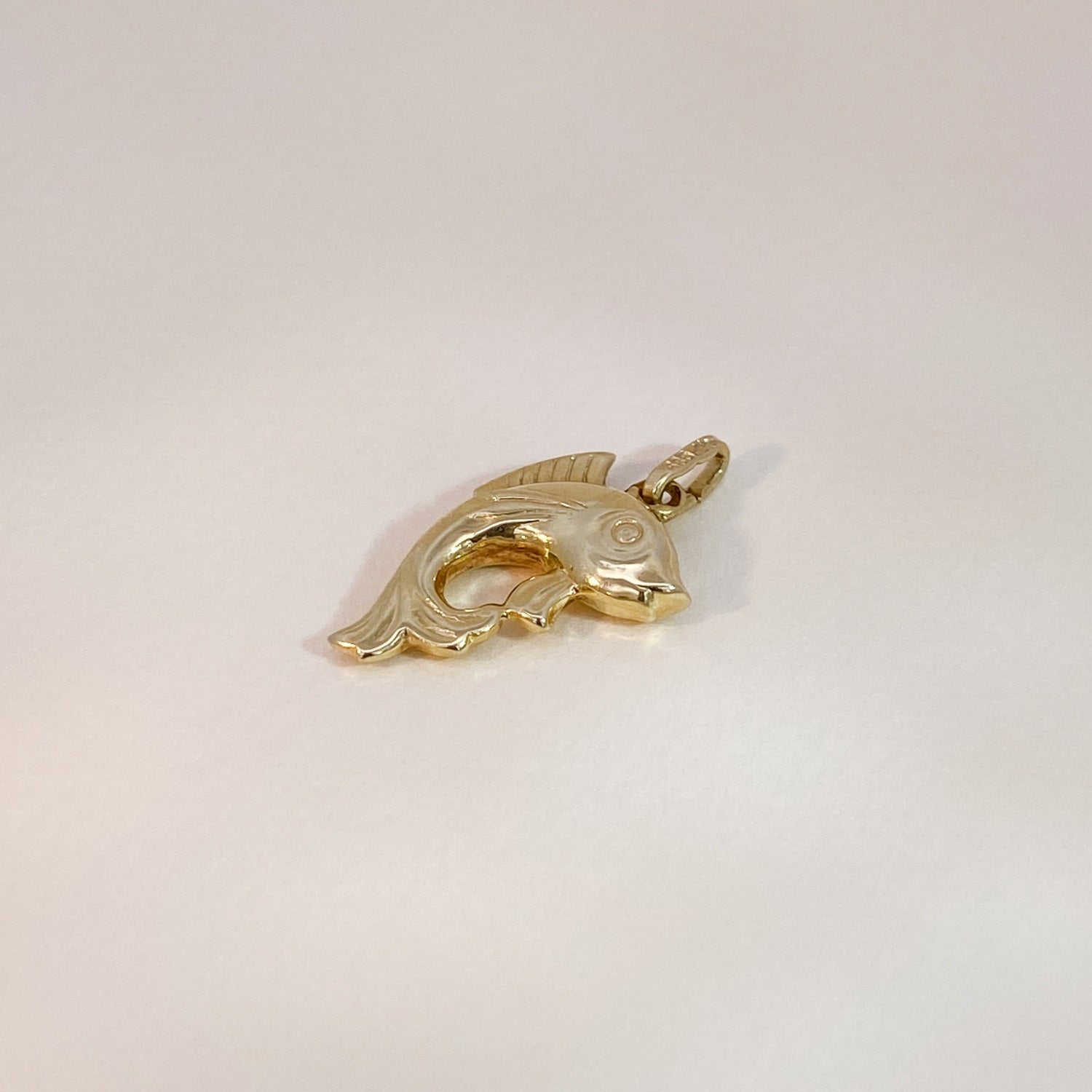 Vintage Gold Fish Pendant