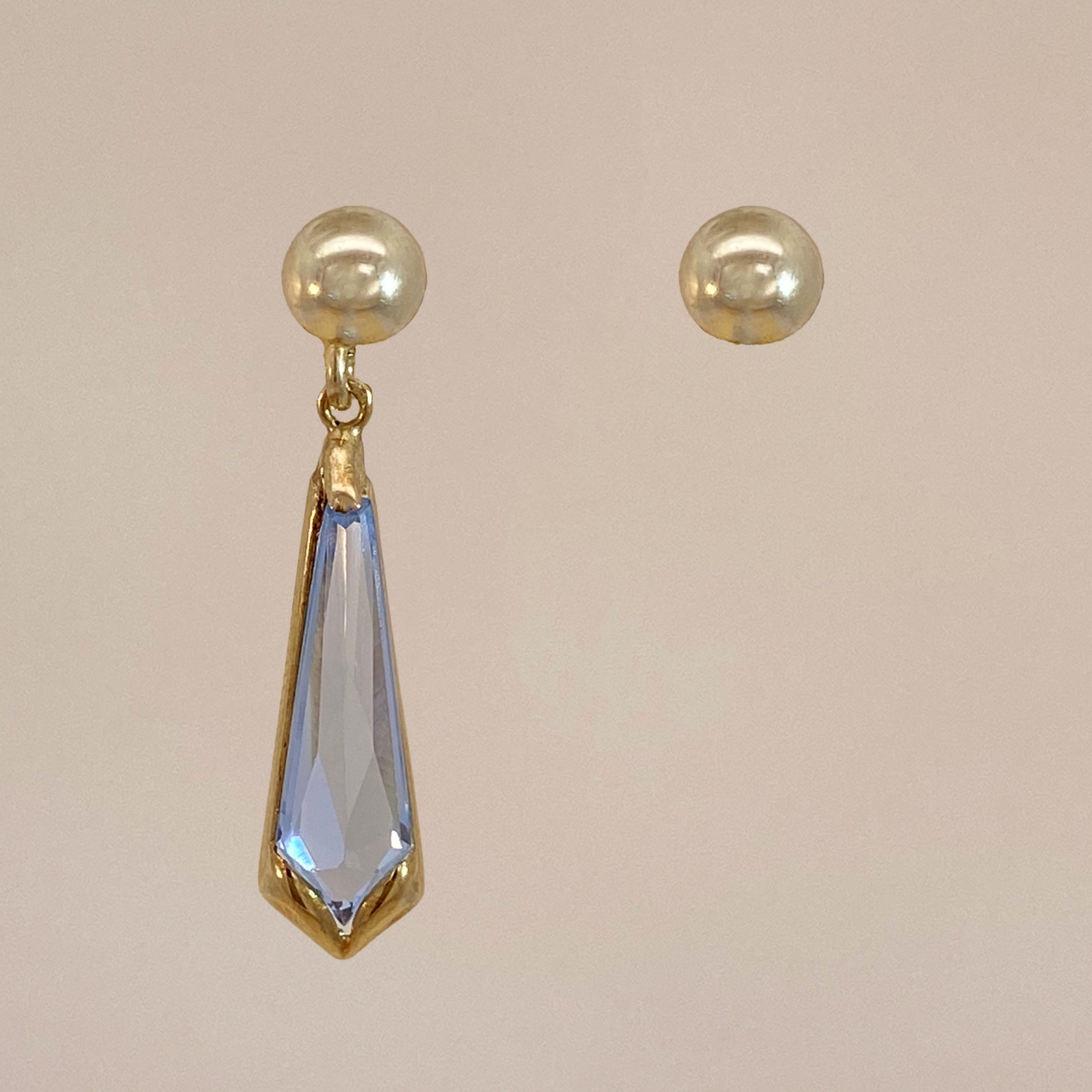 Vintage Long Spinel Earring