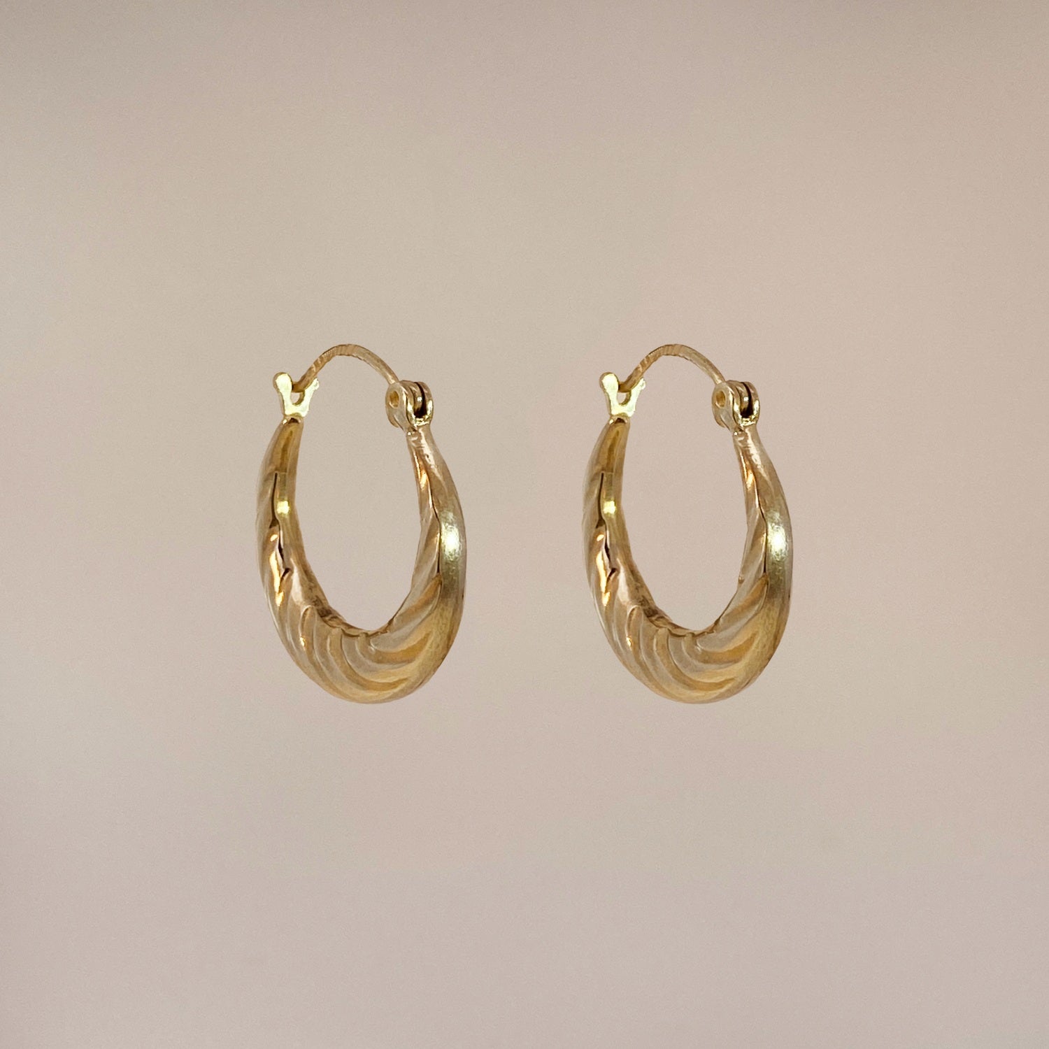 Vintage Swirl Hoops