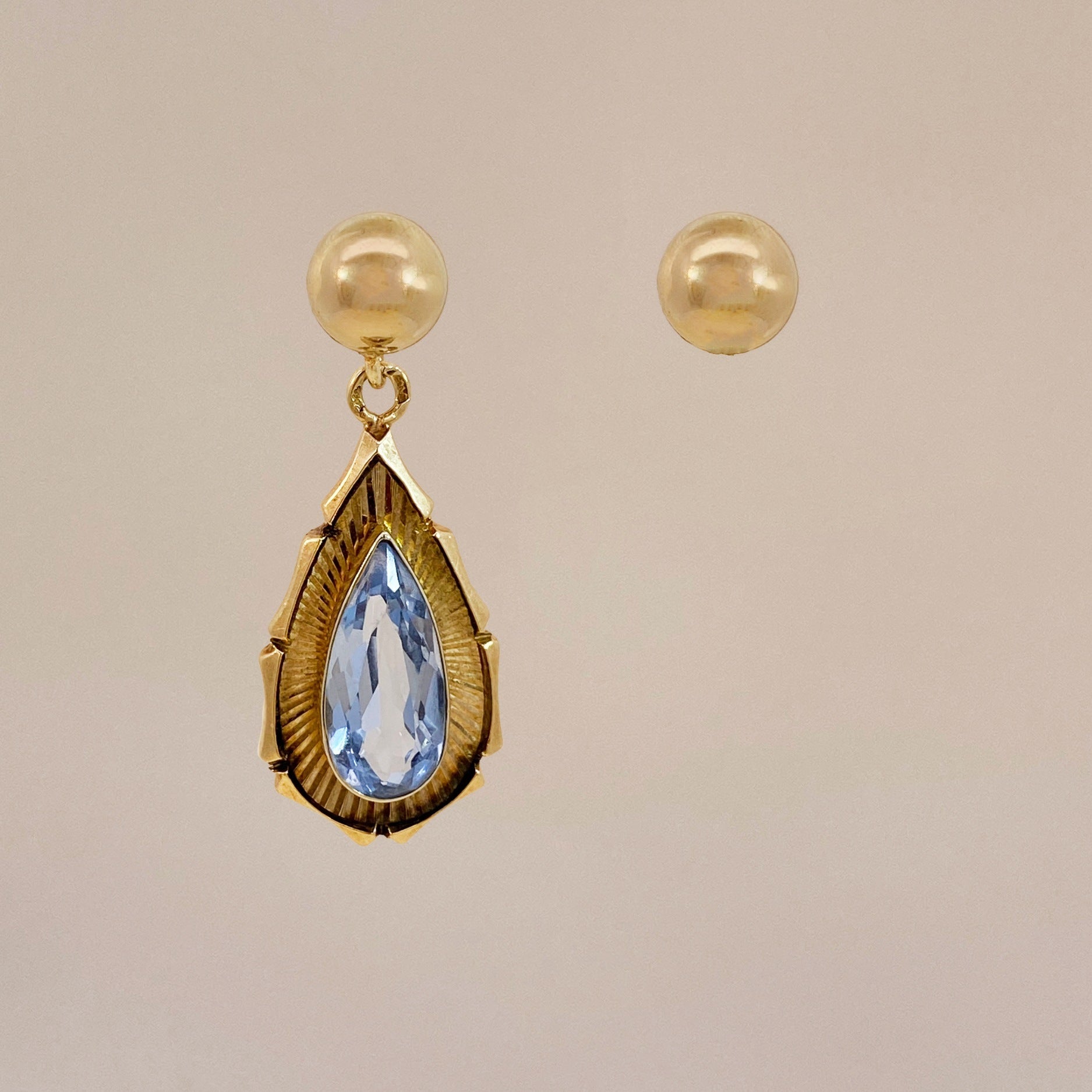 Vintage Unique Spinel Earrings