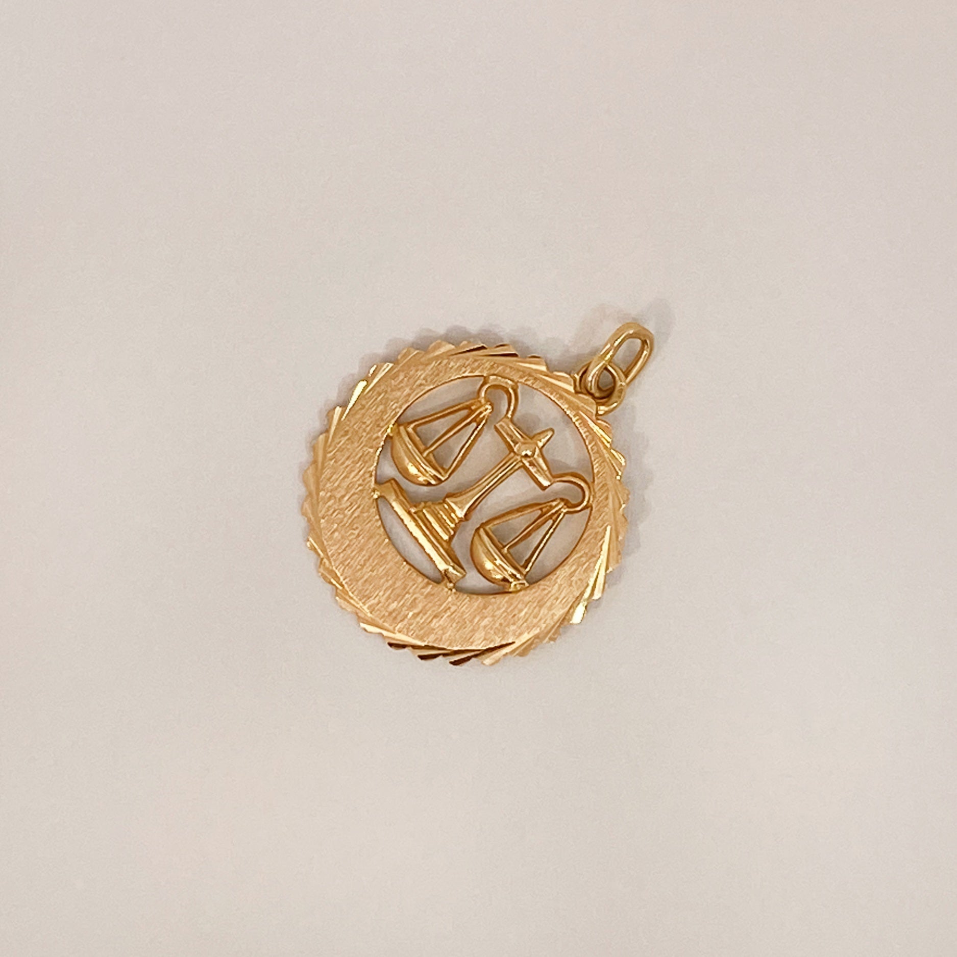 Vintage Zodiac Libra Pendant