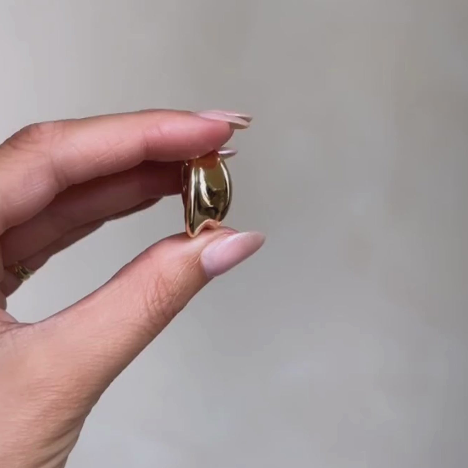 Gouden statement ring