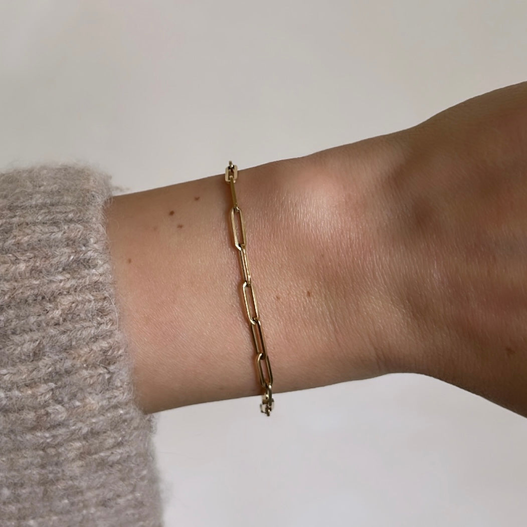 Angular Paperclip Bracelet