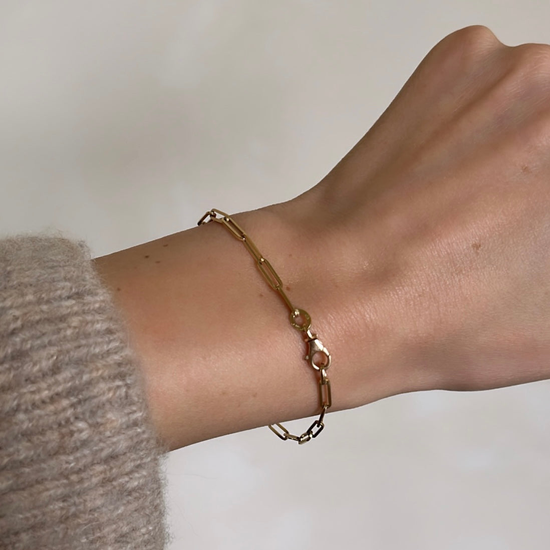 Angular Paperclip Bracelet