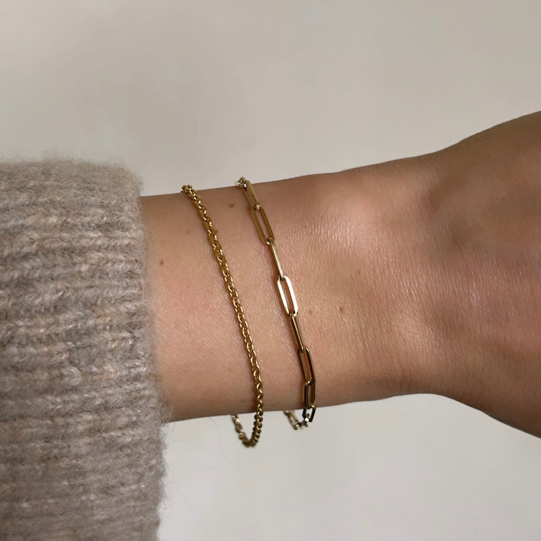 Angular Paperclip Bracelet