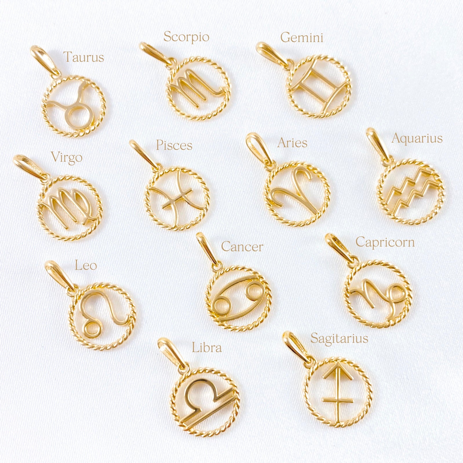 Small Starsign Pendants