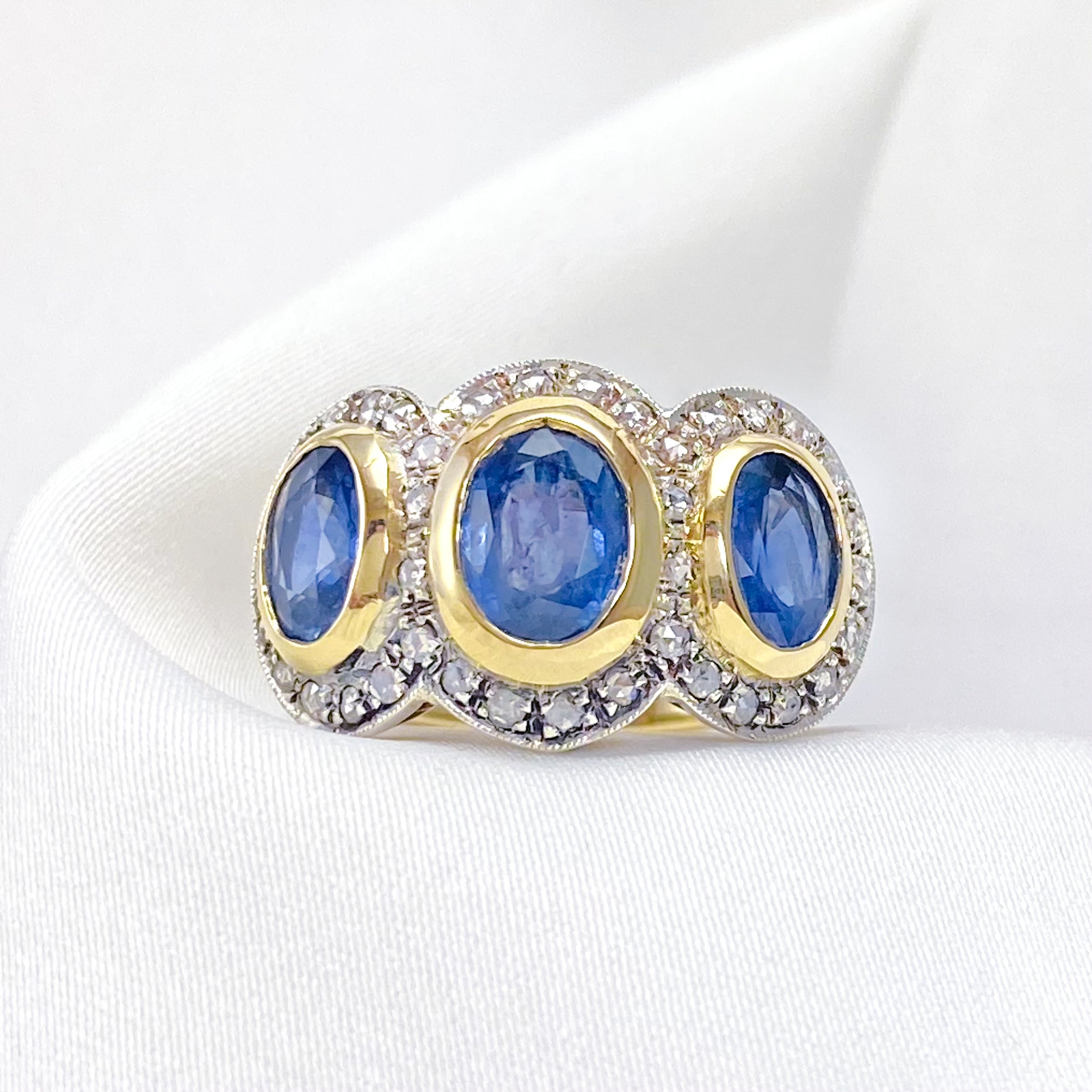 Sapphire Trilogy Ring