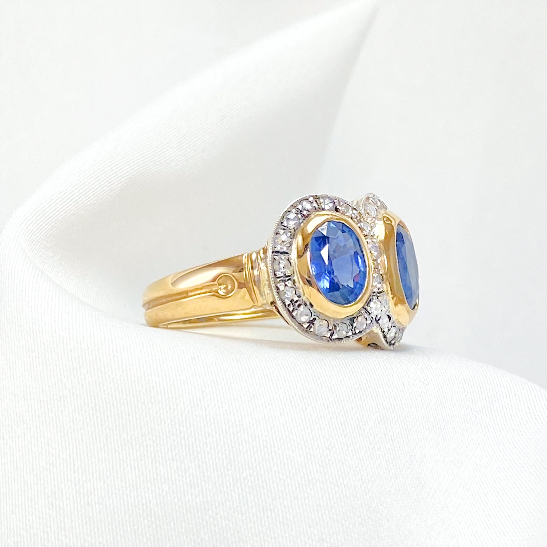 Sapphire Trilogy Ring