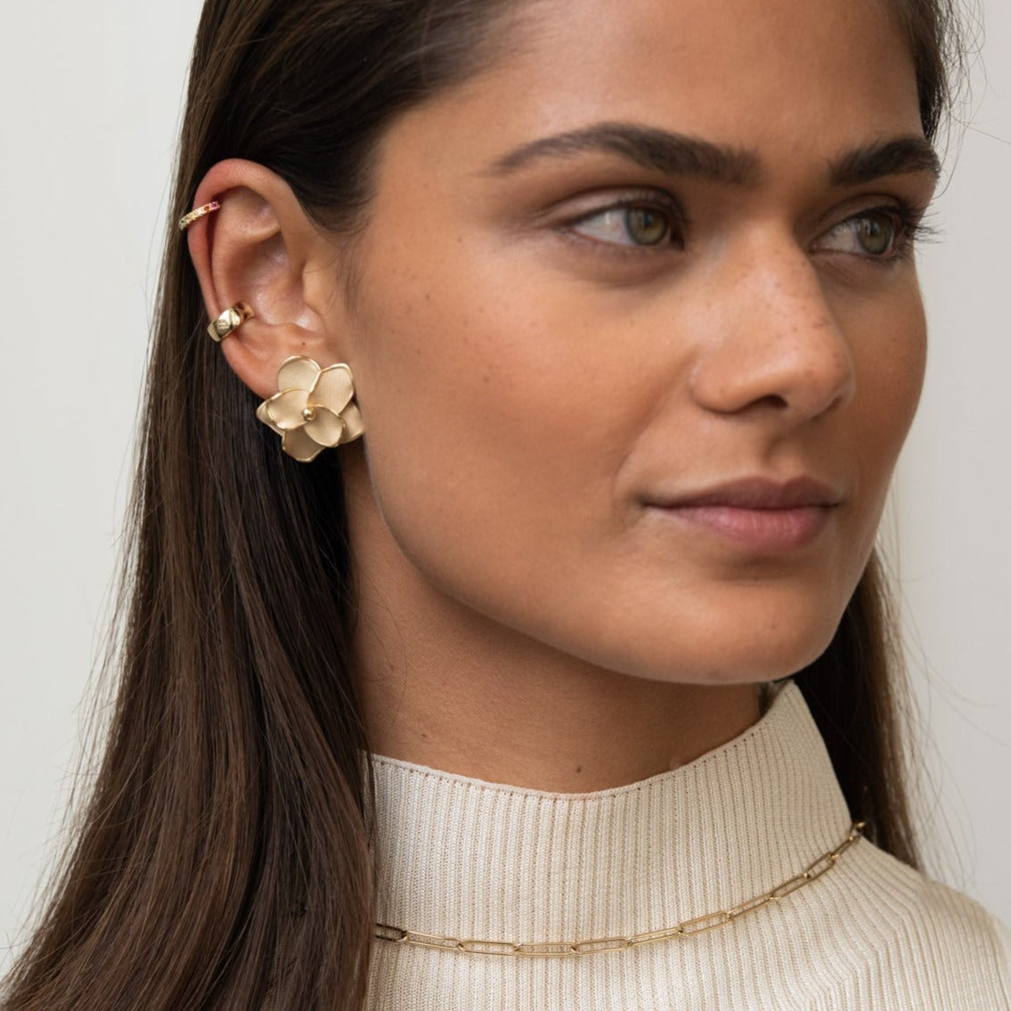 Big Floral Earrings